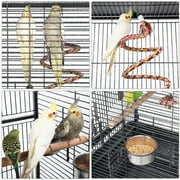 Yaheetech 68.5 H Metal Rolling Bird Cage Parrot Cage,Black