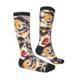 thumbnail image 3 of Vsdgher lips record rock Skull Print Thigh High Socks Extra Long Stretchy Sock Women Over Knee High Opaque Stocking Daily Wear, 3 of 5