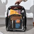thumbnail image 7 of Large Clear Backpack Heavy Duty Stadium Approved See Through Bookbags Waterproof Transparent Backpacks, 7 of 7