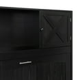 thumbnail image 5 of Harper & Bright Designs Queen Murphy Bed Cabinet Bed, Queen Size Murphy Bed with Storage Cabinets, Wood Queen Wall Bed Chest Murphy Bed Frame, Black, 5 of 11