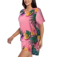 thumbnail image 2 of Kdxio Summer Fruits And Sunglasses Print Pajamas Sets for Women Short-Sleeved Pjs with Lounge Shorts Two Piece Sleepwear S-4XL, 2 of 5