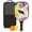 Black-4, variant on Pickleball Paddles Set Of 1, Fiberglass Surface, Tropical Leaf Print, 1 Paddle, 2 Balls & Bag