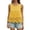 Yellow, variant on Burnout Lace Hollow Out Sleeveless Blouse Summer Fashion Casual Top Top plus Size Athletic Crop Top Satin Top for Women
