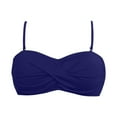 thumbnail image 5 of Womens Swimsuits Bandeau Bikini Top Straps Casual Loose Comfortable Summer Beach Swimsuit Top Dark Blue M, 5 of 6