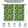 thumbnail image 2 of Blackout Kids Curtains,Football and Text Green Pattern Children's Insulated Curtains Set Of 2,Bedroom Essentials,Toddler Room Decor 52"x84", 2 of 5