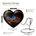 thumbnail image 2 of Luminous Ember Sparrow Heart Shaped Urn - Cremation Ashes Urns Small - Petite Cremation Urn For Human Ashes - Elegant Small Urn For Women 3 Inch, Set Of 4, 2 of 5