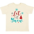 thumbnail image 3 of Inktastic Let It Snow, Snowflakes, Christmas - Red Blue Gray Boys or Girls Toddler T-Shirt, 3 of 5