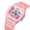 Pink, variant on Women's Digital Multifunction Sport Watch – EL Backlight, Transparent Case, Water Resistant, Alarm, Stopwatch, Date, Calendar & Week Display, TPU Strap, Lightweight Fashion Wristwatch