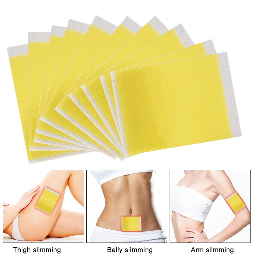 Mgaxyff Slim Pad,10Pcs/Bag Slimming Patches Navel Stick Weight Losing Fat Burning Patch Pad Adhesive Sheet