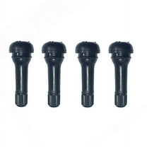 Clispeed Tubeless Tire Valves Tire Rim Valve Black Rubber 4pcs