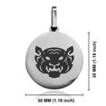 thumbnail image 2 of Stainless Steel Year of the Tiger Zodiac Round Medallion Keychain Circle Ring, 2 of 2