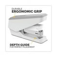 thumbnail image 6 of LX840 EasyPress Half Strip Stapler, 25-Sheet Capacity, White | Bundle of 10 Each, 6 of 6