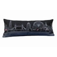 thumbnail image 2 of 35" Black and White London Nighttime Skyline Lumbar Decorative Pillow, 2 of 6