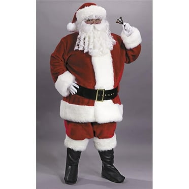 Santa Suit Prem Pl Red Lrg