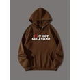 thumbnail image 4 of Estampado De I LOVE MY HOT GIRLFRIEND, Sudadera Con Capucha Informal Suelta Para Hombre, Sudadera Con Cordón Y Bolsillo De Canguro, 4 of 4