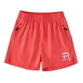 thumbnail image 2 of hengsof Youth Unisex Stretchy Casual Shorts, Solid Color Ice Silk Lightweight Elastic Waist Athletic Shorts for Summer, Big Kids Ages 6 to 15 Years, 2 of 6