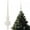 White, variant on Infidev Flocking Gourd Top Star Christmas Tree Topper, Plastic, Red, 11 Inch, 1 Count