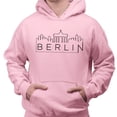 thumbnail image 2 of Skyline Berlin Germany Hoodie Sweatshirt Unisex 3X-Large Pink, 2 of 5