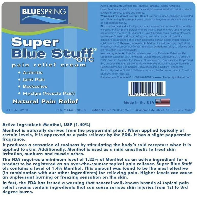 Blue-Emu Original Joint and Muscle Cream, OTC Soothes and Supports, 12 oz  Value Size 