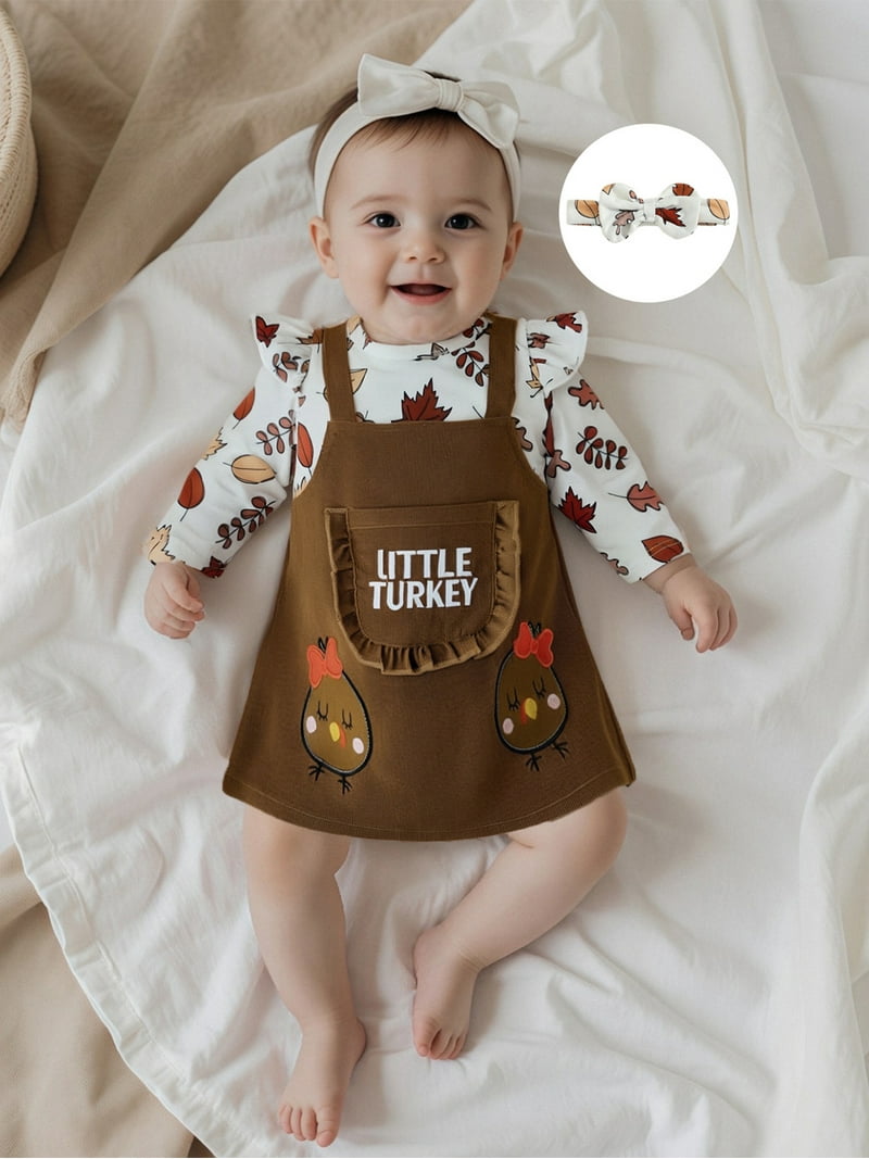Miaouyo Infant Baby Girl Thanksgiving Fall Dress 0 3 6 9 12 18 Months Turkey Embroidery Fake Two Pieces Round Neck Long Sleeves Dress with Bow Headband - Walmart.com Miaouyo Infant Baby Girl Thanksgiving Fall Dress 0 3 6 9 12 18 Months Turkey Embroidery Fake Two Pieces Round Neck Long Sleeves Dress with Bow Headband - Walmart.com