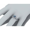 thumbnail image 6 of HeartsAndYou 3ct Natural Sapphire Diamond Halo Milgrain Bridal Set Ring 14k SOLID White Gold, 6 of 9