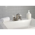 thumbnail image 3 of Kingston Brass KB5616PX Restoration 4 in. Centerset Bathroom Faucet, Polished Nickel, 3 of 5