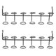 thumbnail image 1 of 2pcs Pegboard Screwdriver Racks Utility Tools Holder Accessory Pegboard Holders, 1 of 3