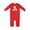 Red, variant on One Years Old with Woodland Animals Baby Romper Coveralls