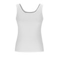 thumbnail image 4 of Aofany Tank Tops for Women Ribbed Tank Tops Sleeveless Slim Fit Pullover Shirts Solid Color Undershirt, 4 of 6