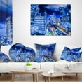 thumbnail image 4 of Designart Bangkok City Night View Cityscape - Photography Throw Pillow - 12x20, 4 of 5