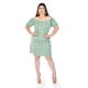 thumbnail image 4 of Vestido floral con abertura Roman Fashion /Tallas Extras, 4280 (Azul flores) azul 38, 4 of 6