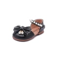 thumbnail image 7 of Xfvqtps Girls Mary Jane Shoes Flats Soft Sole Ballet Bow Detail Pearl Hook and Loop Strap Princess Shoes for Spring Summer Casual Outfit, 7 of 7