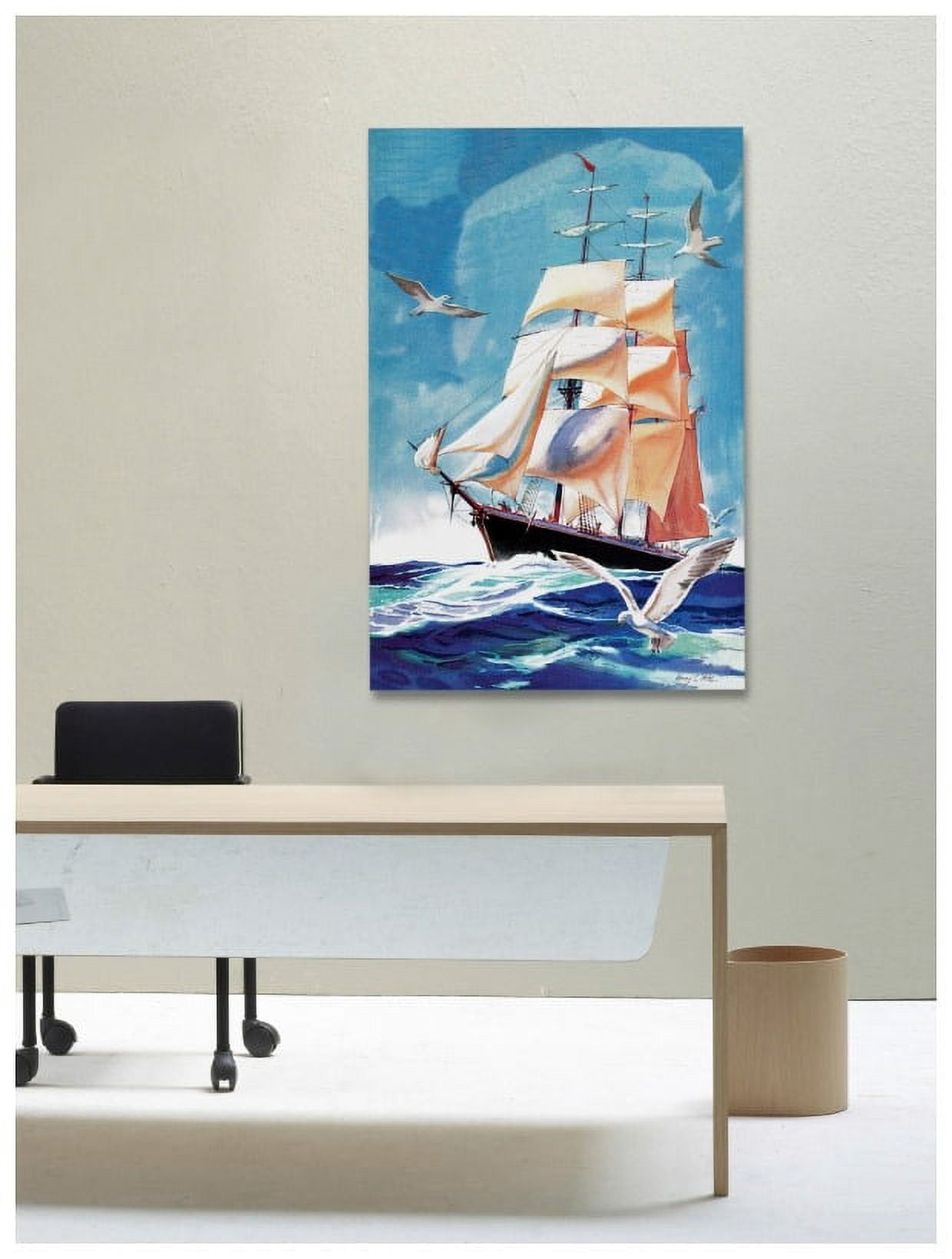 Marmont Hill "Sailing" by Curtis Painting Print on Canvas