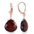 thumbnail image 2 of Galaxy Gold 14K Rose Gold Natural Garnet Dangle Earrings - January Birthstone - Passion & Protection - Fine Jewelry for Women, 2 of 3