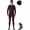 Chocolate, variant on Merino.tech Men’s 100% Merino Wool Midweight Base Layer Top and Bottom Set Includes 𝗕𝗼𝗻𝘂𝘀 Hiking Socks