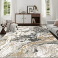 thumbnail image 4 of JoanKaren Modern Marble 4'x6' Area Rug,Washable Boho Abstract Marble Pattern,Ideal for High Traffic Areas in Living Room,Kitchen,Dining,Grey, 4 of 7