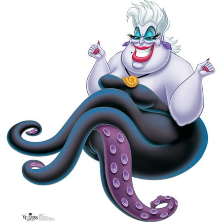 Disney Belle Cardboard Stand - Ursula Disney Villain Little Mermaid Standup Standee Cardboard Cutout