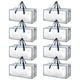 thumbnail image 1 of Bolsas de mudanza HealSmart extra grandes, paquete de 8 unidades, 95 L, con cremalleras transparente, 1 of 7