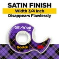 thumbnail image 3 of Scotch Gift Wrap Tape Dispensers, Satin Finish, 3/4 in. x 325 in., 3 Count, 3 of 14