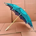 thumbnail image 5 of Elegant Lace Design Photography Umbrella Prop For Wedding Dance Events With Wooden Handle And 82cm Diameter, 5 of 8
