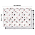 thumbnail image 6 of White Cow Black Dot Pattern Summer Placemats Table Placemats Set Of 4-Linen Kitchen Washable Placemats Table Mats 11.8"x17.7" Non-Slip Heat Resistant, 6 of 6