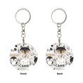 thumbnail image 2 of Naloa Funny Animals Series Print Round Keychain Keychain Key Ring, Key Tag, Key Chain Bulk for Gift Accessories (Round), 2 of 7