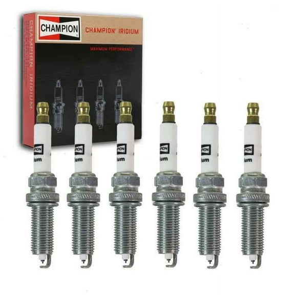 6 pc Champion Iridium Spark Plugs compatible with Nissan Pathfinder 3.5L V6 2013-2020