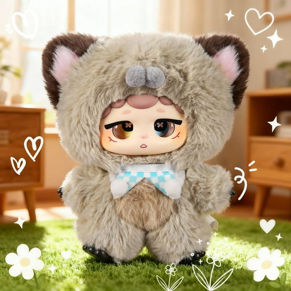 𝐀𝐈-𝐩𝐨𝐰𝐞𝐫𝐞𝐝 Plush Interactive Toy with Multiple Languages Switchable, Mini Communicatible Companion Bauble, Creative Simulated Rechargeable Doll Plaything for Kids Children Ages 3  (8" High)