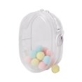 thumbnail image 1 of Bolsa transparente para exhibir figuras, estuche para guardar minifiguras y pelotas blandas para coleccionistas. Blanco, 1 of 9
