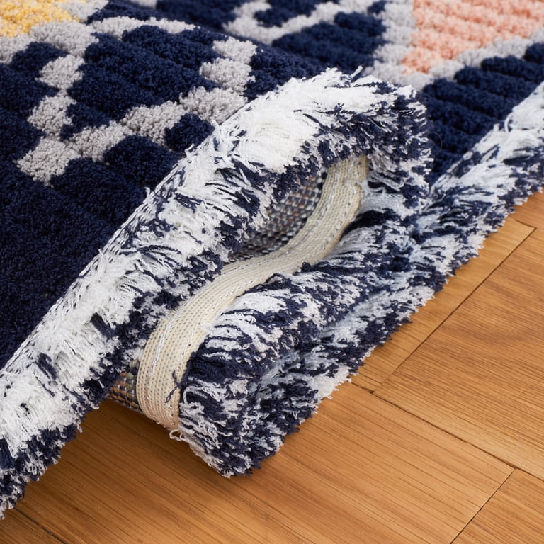 SAFAVIEH Marrakesh Madelyn Southwestern Polyester Area Rug, Navy
