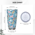 thumbnail image 4 of Fotbe Cute Dog Pattern 20 oz Tumbler Stainless Steel Vacuum Insulated Coffee Ice Cup Double Wall Travel Flask Leak-proof Coffee Cup-Without Straw, 4 of 8