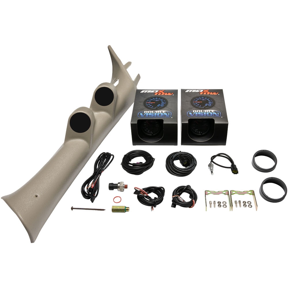 MaxTow 20072013 Chevrolet Silverado Duramax Tan Full Size Dual Gauge