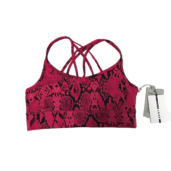 DKNY Women's Vivid Snake Print Strappy Back Bra - Size XS