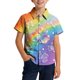 thumbnail image 2 of Blusa y camisa de manga corta con cuello vuelto, moderna e informal, con estampado del Día de San Patricio, con bolsillo, para uniforme escolar, para niños y niñas de 2 a 15 años., 2 of 7